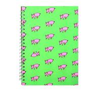 Pink Pig A4 Portrait Sketchbook | White Cartridge, 35 Leaves | Meadow Green