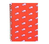 Pink Pig A4 Portrait Sketchbook | White Cartridge, 35 Leaves | Rooster Red