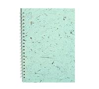 Pink Pig A4 Posh Lined Banana Notebook - Sea Grey