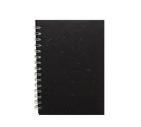 Pink Pig A5 Portrait Posh Banana Pig White Paper Sketchbook - Ebony