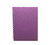 Pink Pig A5 Portrait Sketchbook | White Cartridge, 35 Leaves | Purple