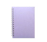 Pink Pig A5 Posh Lined Silk Notebook - Lilac