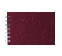 Pink Pig A6 Landscape Posh Banana Pig Sketch Book - Burgundy