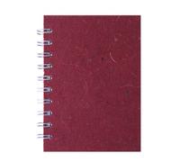 Pink Pig A6 Portrait Posh Banana Pig White Paper Sketchbook - Burgundy
