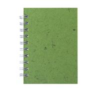 Pink Pig A6 Portrait Posh Banana Pig White Paper Sketchbook - Emerald