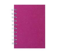 Pink Pig A6 Portrait Posh Silk Pig White Paper Sketchbook - Bright Pink