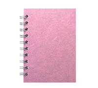 Pink Pig A6 Portrait Posh Silk Pig White Paper Sketchbook - Pale Pink