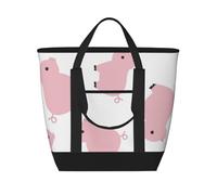 Pink Pig,Lunch Bags Large Capacity Insulated Tote Bag For Women Men Work Picnic Travel