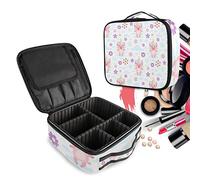 Pink Pig Make Up Bag Toiletry Case Zipper Makeup Cosmetic Bags Organizer Pouch for Free Compartment Women Girls
