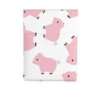 Pink Pig, PU Leather Laptop Sleeve, Notebook Bag Laptop Case Sleeve Tablet Briefcase