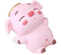 Pink Pig Shaped Vinyl Piggy Bank for Teaching Money Saving