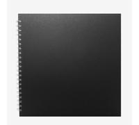 Pink Pig : Sketchbook : 150gsm : 11x11in : Black Cover : Square