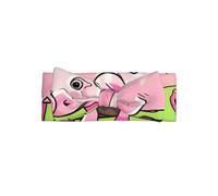 Pink Piglet Baby Bow Headband, #Soft Baby Bow Hair Accessory For Newborn Babies, Toddlers, Kids.