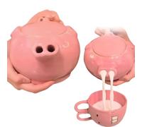 Pink Piglet Ceramic Teapot and Cup Set,Funny Ceramic Pig Teapots, Creative Water Comes Out of The Pig's Nose Kettle,2025 Funny Christmas Gifts Coffee Cup Pot for Friends and Family (Teapot)