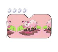 Pink Piglet It is a car Windshield Sun Visor, which Does not take up Too Much Space and Protects The Environment Inside The car.