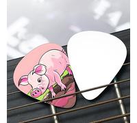 Pink piglet Patterned guitar pick set - (thin/medium/thick), widely compatible with all kinds of stringed instruments,