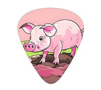 Pink piglet Patterned guitar picks - (thin/medium/thick) free to choose, suitable for all kinds of string instruments,