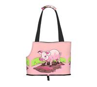 Pink piglet Small pet carrier suitable for shopping malls airplanes buses and subways