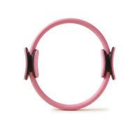 Pink Pilates Ring and Ball Set - Home Pilates Kit for Women with Resistance Bands - Professional Magic Circle Pilates Equipment for Core & Thigh Toning - 14 Inch