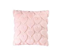 Pink Pillow Covers - Soft Valentines Decor, Decorative Square Couch Pillowcase, High Density Breathable Polyester Fiber, Hidden Metal Zipper Attachment, Home Aesthetics for Bedroom