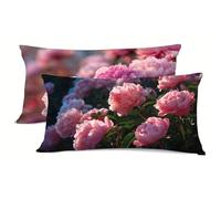Pink Pillows 2 Pack Green Pillow Protectors 30x50cm LinenPillow Case 2 Pack, With Hidden Zipper Pillow cases, Pillows Hotel Quality, Bedding Standard Size Pillowcase, for Outdoor Decoration bz-191