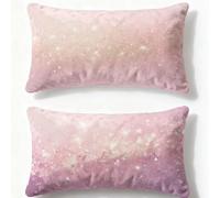 Pink Pillows 2 pack Simplicity Cushion Covers 12x20in Velvet Cushion Covers With Lnvisible Zip Rectangle Pillowcase for Autumn Home Living Room Sofa Bedroom Office Decorative Pillows for Bed Q-268U