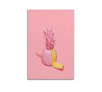 Pink Pineapple Wall Art, Surreal Print, Art Poster, Funky Canvas Picture, Creative Decor for Living Room Bedroom Study Artistic Wall Mural Modern Hanging Decor Poster20x30inch(50x75cm)