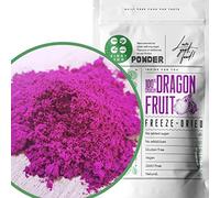Pink Pitaya Powder | XL 300g Pack Pink Smoothie Powder | Red Dragon Fruit Powder Smoothie Mix | Raw Vegan Made Dragon Fruit Fresh Cake Decoration | Freeze Dry Fruit Powder Berries | ZingyZoo
