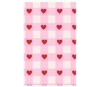 Pink Plaid Hearts: Lined Hardcover Journal: Cute Aesthetic Valentine’s Notebook for Teens, Women, & Stationery Lovers