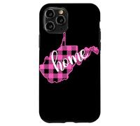 Pink Plaid West Virginia Home Graphic Design Case for iPhone 11 Pro