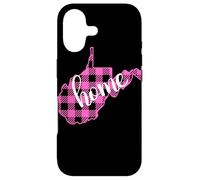 Pink Plaid West Virginia Home Graphic Design Case for iPhone 17