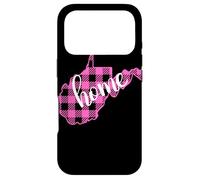 Pink Plaid West Virginia Home Graphic Design Case for iPhone 17 Pro