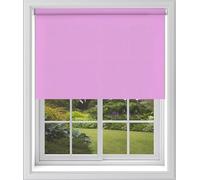 Pink Plain Dim Out Fabric Roller Blind Made To Measure Maximum of 90cm Width All Fitting Included Easy FIt Child Safe