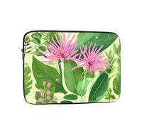Pink Plant Flowers Laptop Inner Bag, 13 Inch, Shockproof Portable Laptop Inner Bag, &Suitable For Travel, Office, Etc.