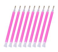 Pink Plastic Diamond Drawing Accessory Tool 100pcs for Rhinestones | Quick Pickup, round Shape Alignment, Cross Stitch and Craft Workshop Use, for Enthusiasts