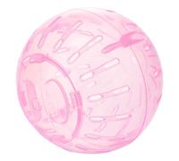 Pink Plastic Hamster Running Exercise Ball for Small Animals | Controlled Roaming, Enclosed Exploration, Prevents Foot Injuries, for Gerbils Pups, Veterinary Use