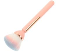 Pink Plastic Nail Dust Cleaning Brush for Loose Powder Touch Ups | Lightweight Ergonomic Handle, Portable for Travel the Go Touch Ups, for Manicurists and Nail Artists
