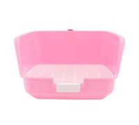 Pink Plastic Pet Bathroom Drawer Design for Guinea Pig and Chinchilla