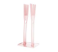 Pink Plastic Rubber Glove Storage Rack, Freestanding Kitchen Drain Rack | Space-saving Holder for Cloths and Bottle Brushes, Quick Drying, Easy Repositioning, Suitable for Laundry Rooms