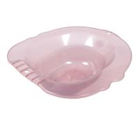 Pink Plastic Sitz Bath Basin for Elderly and Patient Care | Reasonable Curve Design, Wide Sides with Anti Overflow Hole, Private Part Cleaning, Soothing Support