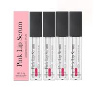 Pink Plumping Lip Gloss, Tinted Lip Balm with Non Sticky Hydrating Formulated, Long Lasting Glossy Lip Stain, Volumizing and Nourishing Care sensual plumped formulated Softens Smooths Lips (4PCS)