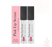 Pink Plumping Lip Gloss, Tinted Lip Balm with Non Sticky Hydrating Formulated, Long Lasting Glossy Lip Stain, Volumizing and Nourishing Care sensual plumped formulated Softens Smooths Lips (2PCS)