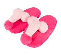 Pink Plush Slippers - Novelty Shape