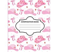 Pink Pony Club Notebook: Trendy Western Cowgirl Composition Journal for Girls