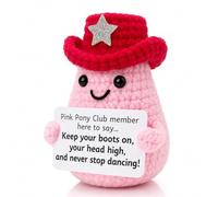 Pink Pony with Inspirational Message for Women men Friends | for Christmas parties, office exchanges, stocking stuffers, birthdays, desks, bedrooms, and holiday displays