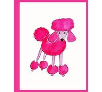 Pink Poodle Composition Notebook: Cute pink poodle composition notebook. Ideal for students/kids or adults.