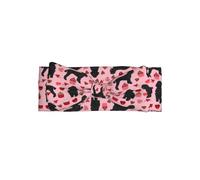 Pink Poodles Dogs Printed bow headband, a fashionable turban headband with elasticity, suitable for newborns and infants