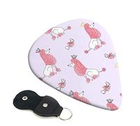Pink Poodles Dogs Printed Guitar pick Guitar Plectrums for Acoustic Guitar Electric Guitar Bass Guitar - Guitar Accessories - 6 Pack 0.71mm