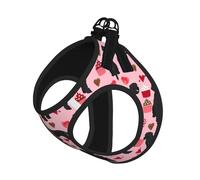 Pink Poodles Dogs Printing Dog Summer Harness,Soft Light Puppy Vest,Breathable Pet Harness Reflective For Easy Walking