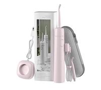 (Pink) Portable Water Flosser for Teeth Professional Cordless Dental Oral Irrigator, Tankless and Rechargeable IPX7 Waterproof Dental Water Flosser for Travel, Braces & Bridges Care (Pink)